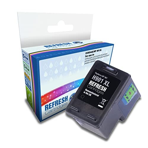 Image of Refresh Cartridges Remanufactured Ink Cartridge Replacement for HP CC654AE/HP 901XL (Black)