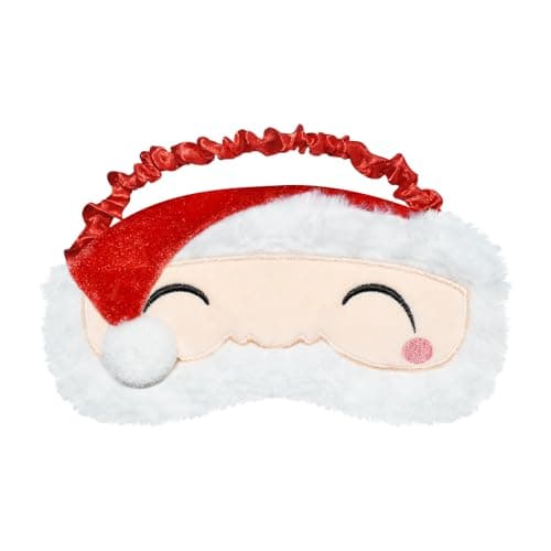 Image of Ynaice Eye Mask for Sleeping, Cute Cartoon Santa Claus Sleep Mask 3D Christmas Funny Blackout Novelty Sleep Eye Cover for Girls Boys Women Men, Night Nap Travel (Santa Claus B)