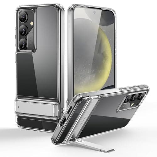 Image of ESR for Samsung Galaxy S24 Case, 3 Stand Modes for S24, Military-Grade Drop Protection, Supports Wireless Charging, Slim Phone Cover for Samsung S24, Boost Kickstand Case, Clear