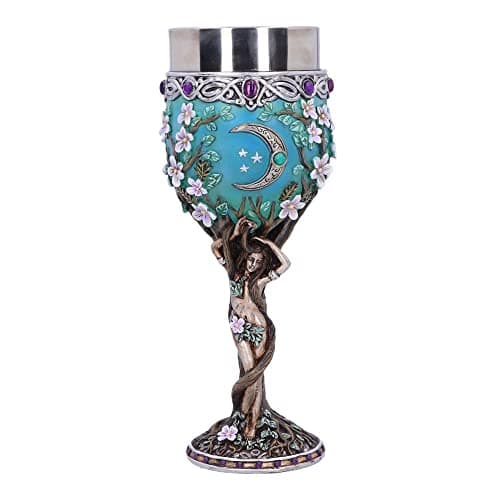 Image of Nemesis Now Maiden Goblet, Blue, 20.8cm