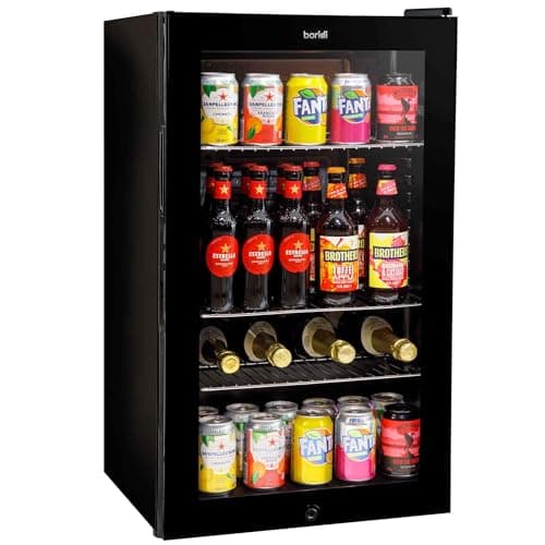 Image of Baridi 85L Under Counter Drinks/Beer & Wine Cooler Fridge with Light, Black - DH13A
