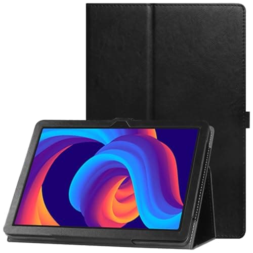 Image of VOVIPO Protective case Compatible with TABWEE T80 Tablet 10 Inch, Premium Leather Folio Cover with Stand Function & Pencil Holder,Black