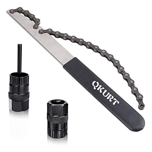 Image of QKURT Bike Chain Whip Tool Kit with Cassete locrking Fit for 7,8,9,10,11,12 Speed Chains