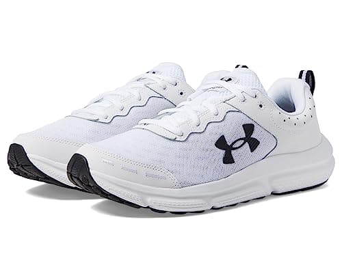 Image of Under Armour Men's UA Charged Assert 10 Running Shoe, White, 9.5 UK