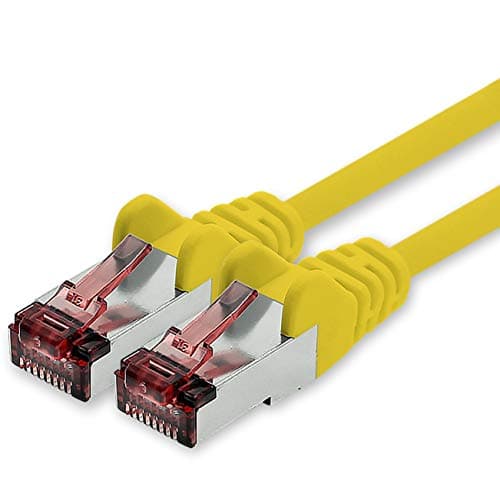 Image of 1CONN Cat6 network cable 10m yellow Ethernet cable Lankabel Cat6 Lan network cable Sftp Pimf patch cable 1000 Mbit s