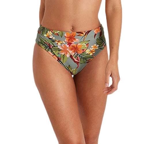 Image of BANANA MOON - Bikini Bottoms - High Waist Pacha Ayanna - Khaki, Multicolor, Khaki, Multi-Coloured, 8