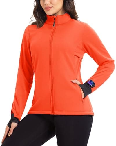 Image of 33,000ft Women's Cycling Jacket Ladies Waterproof Softshell Jacket Fleece lined jacket Windproof Running Jacket Reflective Autumn/Winter Cycling Jacket Dark Red S