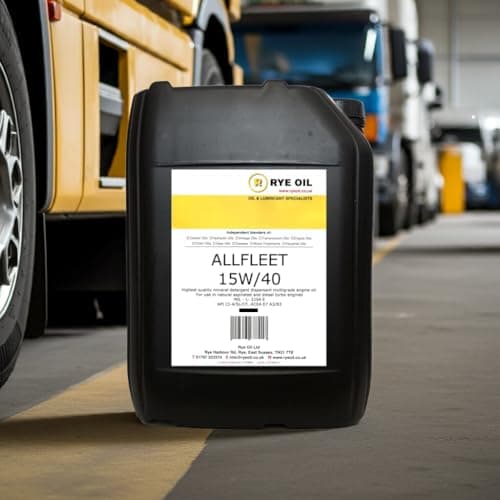 Image of Allfleet 15W/40 Mineral Multigrade Engine Oil, 5L, API CI-4/SL/CF, ACEA E7 A3/B3 - RYE OIL LIMITED