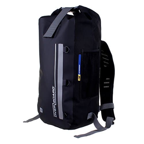 Image of OverBoard Classic Waterproof Backpack | 20 Litre Floating Pack | 100% Waterproof Dry Bag with Top Fold Seal System (Black)