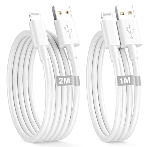 Image of USB to Lightning Cable 1M+2M, MFi Certified Lightning Cable Fast Charging Cord USB iPhone Charger Cable iPad Charger cable iPhone Wire Lead for iphone 14 13 12 11 Pro/Pro Max XR XS X 8 7 6 Plus, iPad