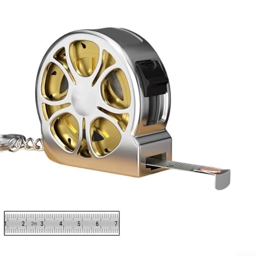Image of ZUZZEE 2M Stainless Steel Metric Tape, Measure Retractable Ruler With Hollow Design, Anti-Corrosion Metal Shell For Home Workshop Measuring(gold)