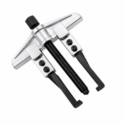 Image of KATSU Two Jaw Gear Bearing Puller Ultra Thin Claws 200 x 150mm, Carbon Steel 2 Arms Special Thin Claws Car Engine Repair Belt Wheel Gear Bearing Extractor Removal Tool 45045005
