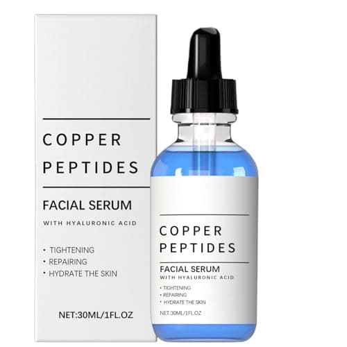 Image of 30ML Peptide Skin Booster Serum with GHK-CU Copper Peptides& Collagen,Anti Aging Collagen Serum for Face,Moisturizing,Clear&Oil-Controlling,Rejuvenate Face Serum,Hyaluronic Acid Serum,Anti Wrinkle