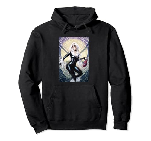Image of Marvel Universe Black Cat Artwork Pullover Hoodie