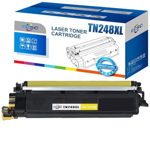 Image of ECSC Toner Cartridge TN248XL For Printer, Compatible With Brother DCP-L3515CDW DCP-L3520CDWE DCP-L3527CDW DCP-L3555CDW DCP-L3560CDW HL-L3215CW (Yellow, 1-Pack)