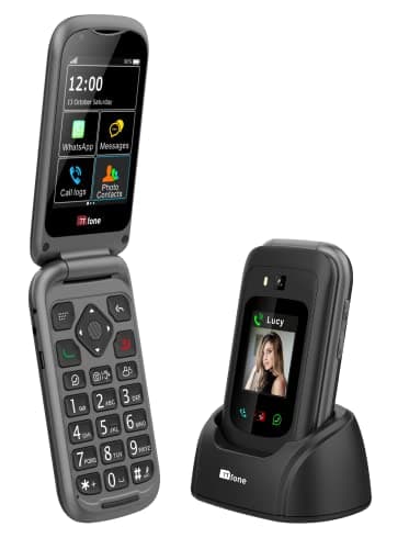 Image of TTfone TT970 4G Touchscreen Senior Big Button Flip Mobile Phone - Easy and Simple to Use (Without Bundle)