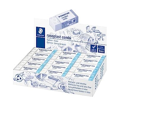 Image of Staedtler 526BT30 Rasoplast Combi Eraser for Ink and Graphite - Pack of 30
