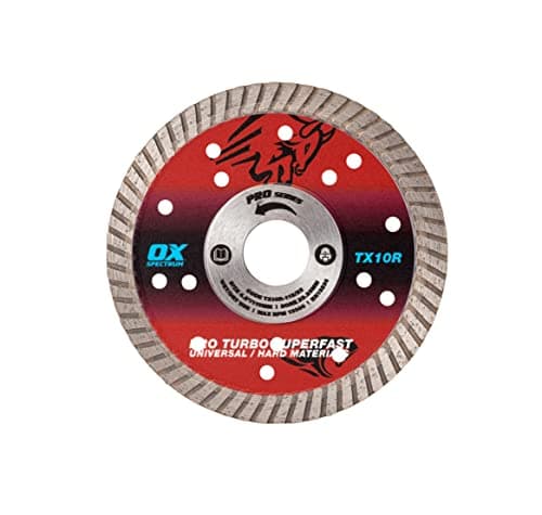 Image of OX Tools TX10R-180/22 OX-TX10R Spectrum Superior Turbo Diamond Blade, 180/22.23mm, Red