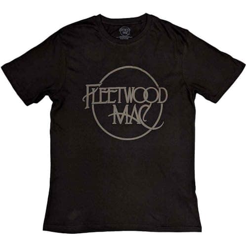 Image of Fleetwood Mac T Shirt Hi Build Classic Logo Official Unisex Black L