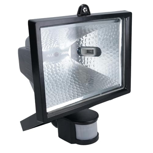 Image of 400W Halogen Floodlight with PIR Motion Sensor Security Light Outdoor Garden