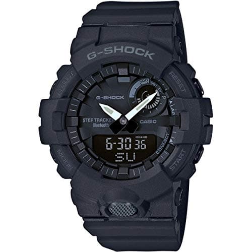 Image of Casio Gents 54.00mm Quartz Watch with Black Analogue - Digital dial and Black Rubber Strap Strap GBA-800-1AER