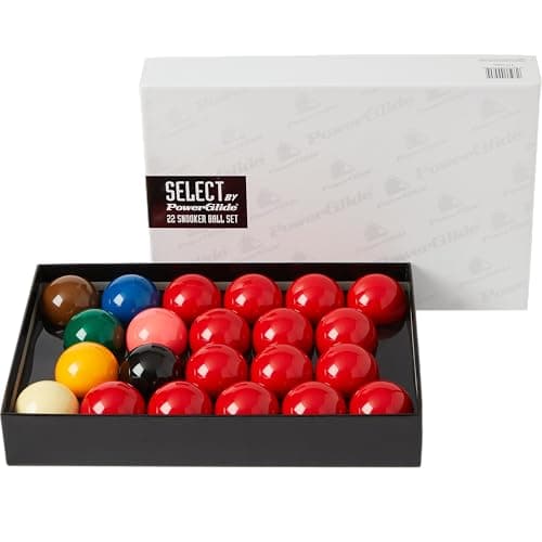 Image of POWERGLIDE 22 Ball Snooker Set | 15 Reds | Tournament | Premium Select Full Size 2 1/16" / 52.4mm Diameter | Boxed