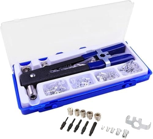 Image of YWHWXB 86 Pcs Heavy Blind Rivet Nut Tool Kit Hand Riveter Wrench Threaded Insert Rivnut Nutsert with M3 M4 M5 M6 M8 for Furniture,Decoration,Car,Trailer,Boat
