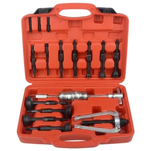 Image of DAYUAN Blind Hole Collet Bearing Puller Set,16 pcs Inner Bearing Race and Seal Extractor Kit Slide Hammer Pilot Insert Bearing Removal Tool