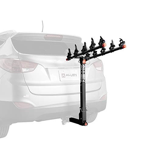 Image of Allen Sports Deluxe Quick Install 5-Bike Hitch Rack, Model 1550RR, Black