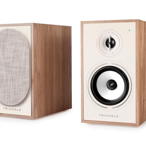 Image of Triangle - BOREA BR02 Connect Active Speakers - Bluetooth Bookshelf Speakers with 2x 50W Amplifier - HD Audio - PHONO/Turntable TV Arc & USB Inputs - 176 x 310 x 274 mm - Light Oak (Pair)