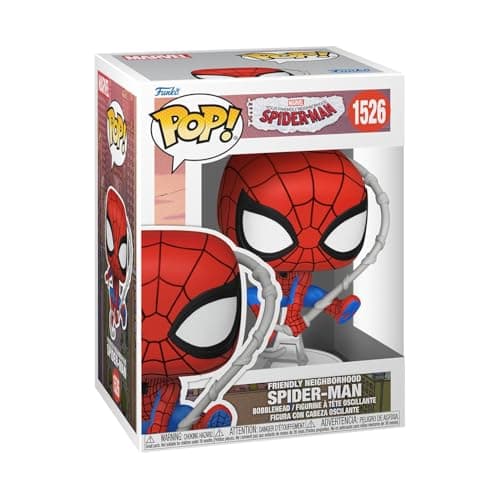 Image of Funko Pop! Marvel: Friendly Neighborhood Spider-Man - Doctor Strange - Spider-Man - (Final Suit) - Animated Spiderman TV - Collectable Vinyl Figure - Gift Idea - Official Merchandise - Cartoons Fans