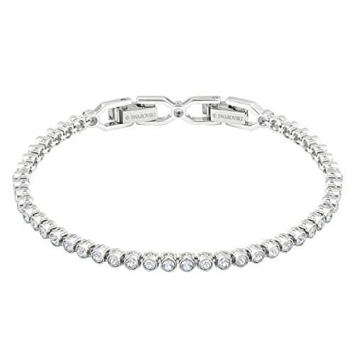 Image of Swarovski Women's Emily Bracelet Brilliant White Crystals with Rhodium Plating from the Swarovski Emily Collection