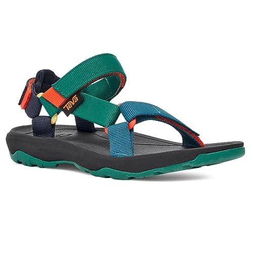 Image of Teva Unisex-Child Casual Sandal, Blue Coral Multi, 5 Big Kid