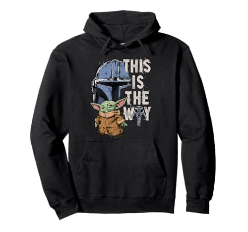 Image of Star Wars The Mandalorian and Grogu This is the Way Graphic Pullover Hoodie