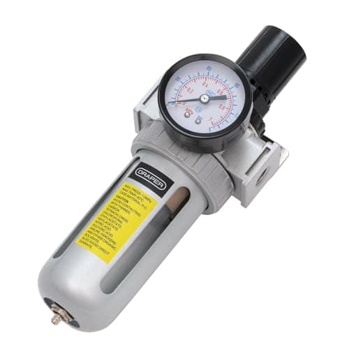 Image of Draper 70826 1/4" BSP Filter/Regulator Unit,Silver