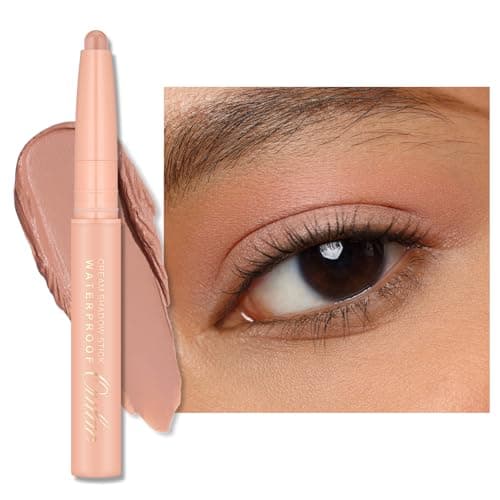 Image of Oulac Nude Rose Eyeshadow Stick – Twist-Up Creamy Crayon, Waterproof & Blendable, Vegan & Cruelty-Free, 1.25g, WM03 Rose Dawn