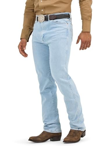 Image of Wrangler Men's Cowboy Cut Slim Fit Active Flex Jean, Prewash, 40W x 32L