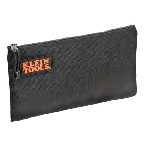 Image of Klein Tools 5139B Zipper Bag, Cordura Nylon Tool Pouch with Heavy-Duty Nylon Zipper Close, 12-1/2-Inch, Black