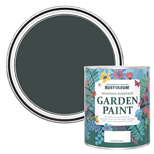 Image of Rust-Oleum Black Mould Resistant Garden Paint in Matt Finish - Black Sand 750ml
