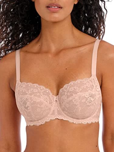 Image of Freya Women's Offbeat Underwire Side Support Bra Plunge, Opaque, Natural Beige, 38DD