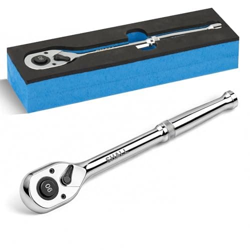 Image of Shall 1/2" Drive 90-Tooth Ratchet Wrench Quick Release & Reversible | High-Torque Socket Spinner | Seamless Ratcheting for Vehicle Maintenance | 260mm