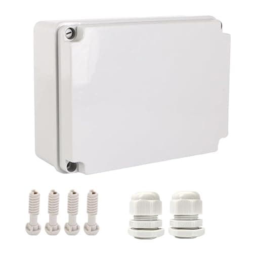 Image of VangoShell Junction Box Waterproof Universal Fit Protection Rating IP65 Electrical Cable Connection Outdoor Use 11.81"x8.66"x4.72" (300x220x120mm) Grey