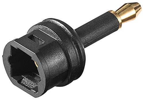 Image of PremiumCord Optical Adaptor Toslink Tos Female to Tos 3.5 mm Male Gold-Plated Black