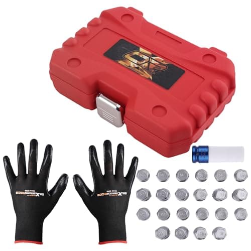 Image of maXpeedingrods 23 Pcs Wheel Bolt Nuts Studs Removal Kit for VW Audi Seat Skoda, Anti-Theft Wheel Rim Lug Nut Tool Master Locking Wheel Nut Socket Security Key Set