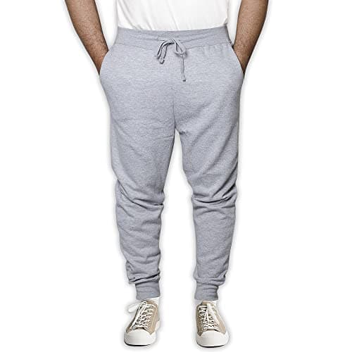 Image of D&H CLOTHING UK Premium Fleece Jogging Bottoms Mens Slim Fit Sweatpants Jog Pants L Grey