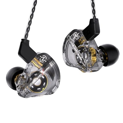 Image of Yinyoo CCZ DC01 PRO Gaming Earbuds Wired In Ear Monitor,Shocking Bass Wired Earphones,Professional V-shape Tuning,Lightweight IEMS Headphones with Detachable Cable for Professional Gamer,Musicians