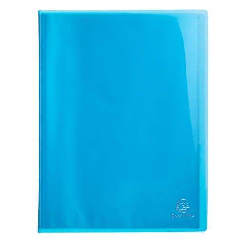 Image of Exacompta - Ref 85872E - Iderama Collection - Semi-Rigid Display Book - 240 x 320mm in Size, Suitable for A4 Documents, 40 Pockets, 0.5mm Polypropylene - Light Blue