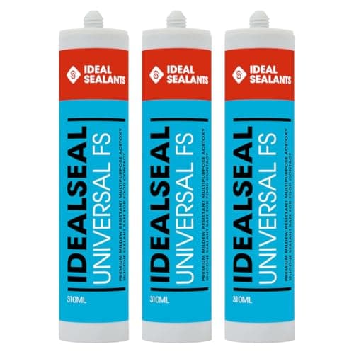 Image of Idealseal Universal FS Food Safe White Silicone Sealant 310ml | Pack of 3
