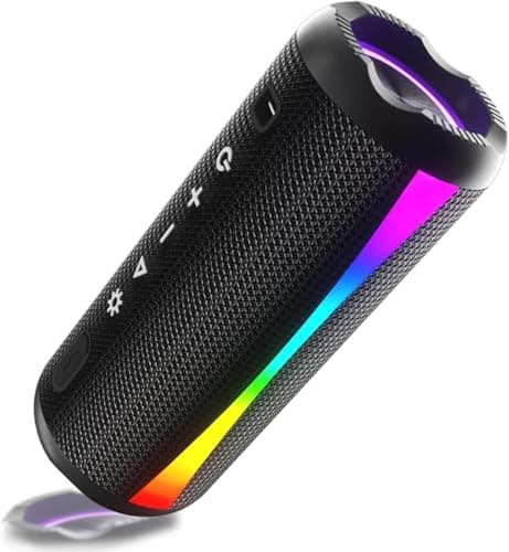 Image of dotn Portable Bluetooth Speaker, 2026 Latest Speakers Wireless Bluetooth 5.4 with 7 RGB Light Modes & 20H Playtime with Deep Bass, TWS Pairing, IPX7 Waterproof Speaker for Home, Travel, Party
