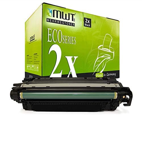 Image of 2x MWT Remanufactured Toner compatible for HP Color LaserJet CP 3525 wie CE250X 504X Black